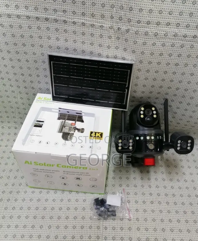 Dual Lens Camera Ai Solar Full Color 4g >>
