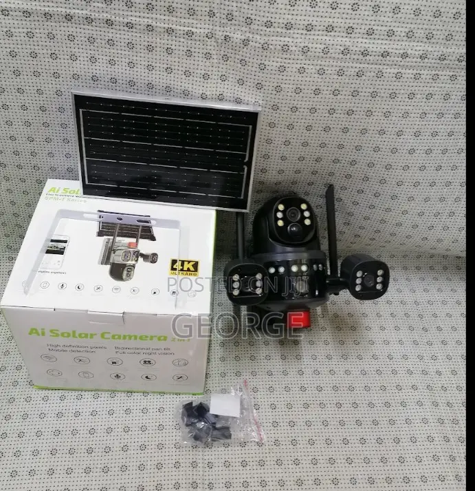 *View Point 4g Sim Monitoring Dual Lens Solar CCTV Camera
