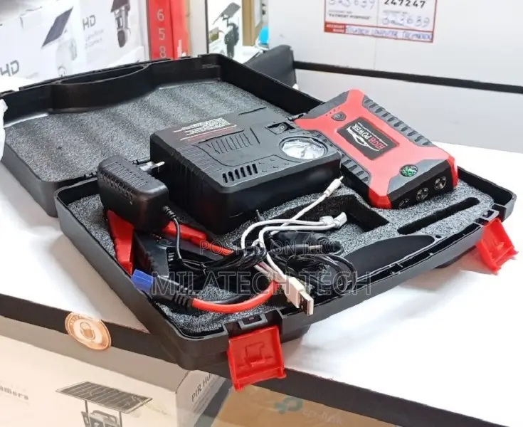 Multi-Function Jump Starter Kit With Tyre Air Compressor
