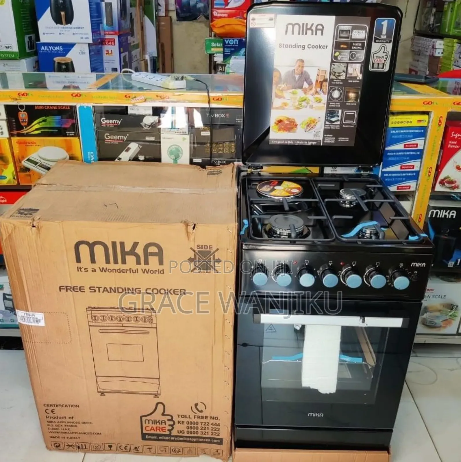 *Mika Standing Cooker, 50cmx60cm,