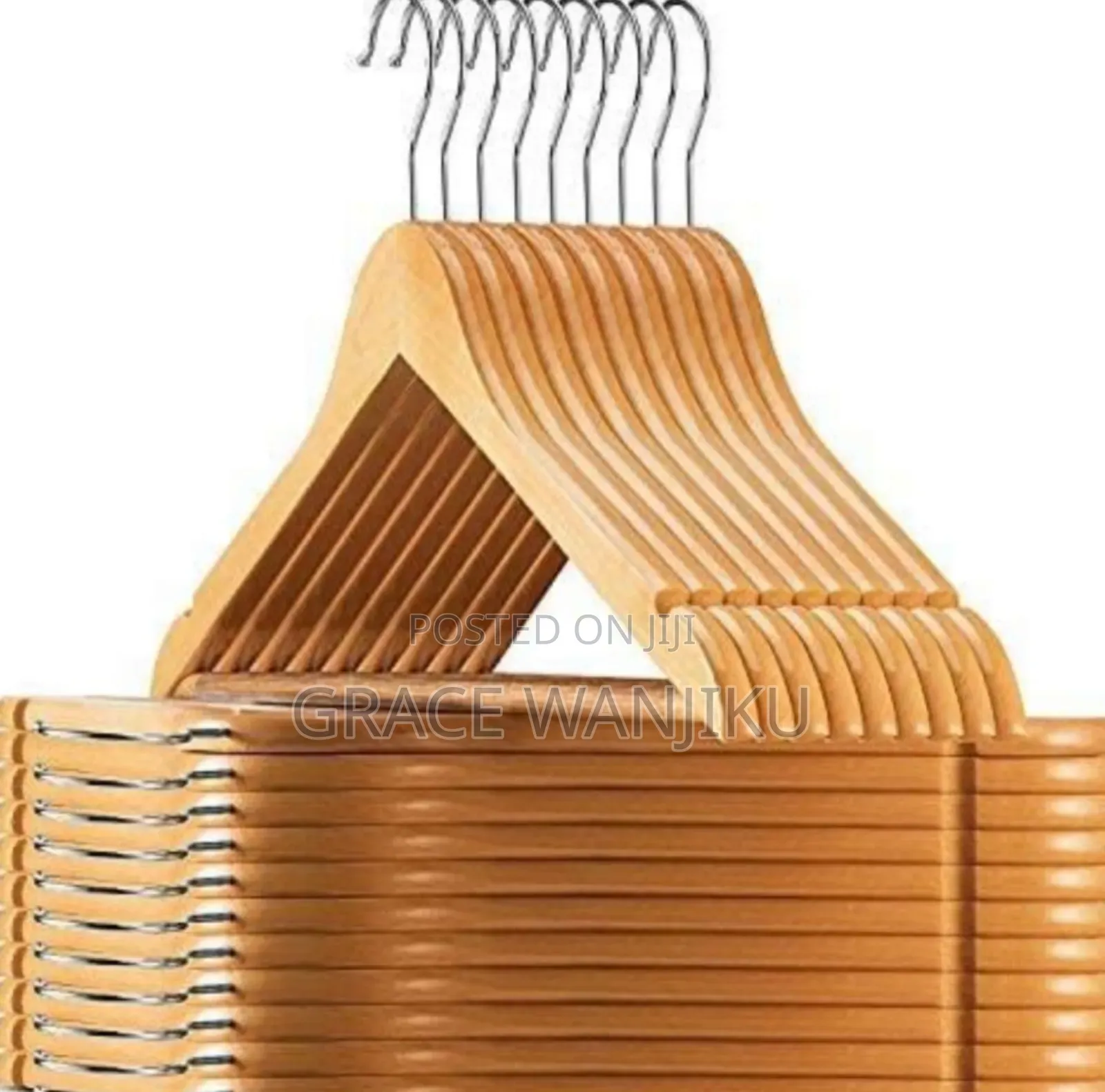 *Wooden Clothes Hangers -*