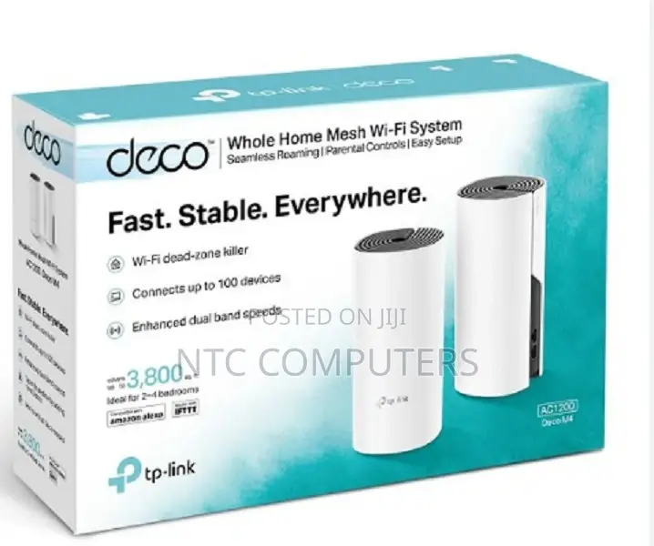 Tp-Link Deco M4 Ac1200 Whole Home Mesh Wi-Fi System (2 Pack)