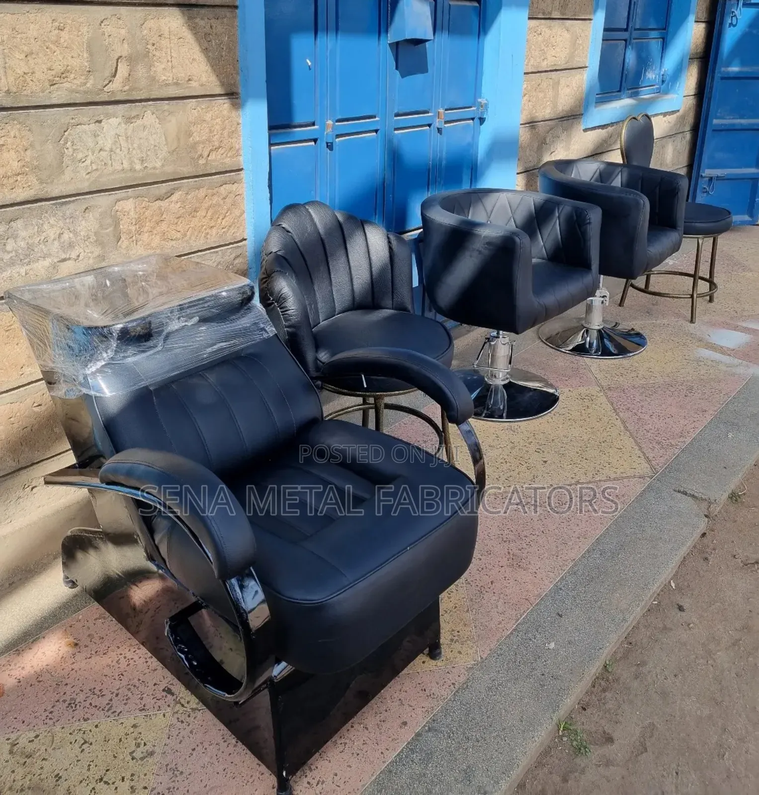 Manicure Set of Chairs and Salon Wash Basin