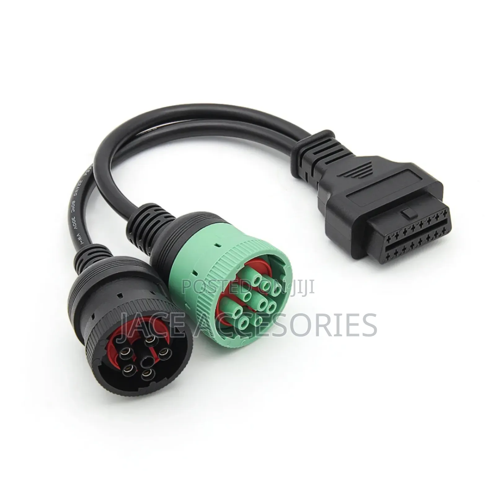 16pin Obd2 Interface To J1708 6pin   9pin Heavy Duty Truck