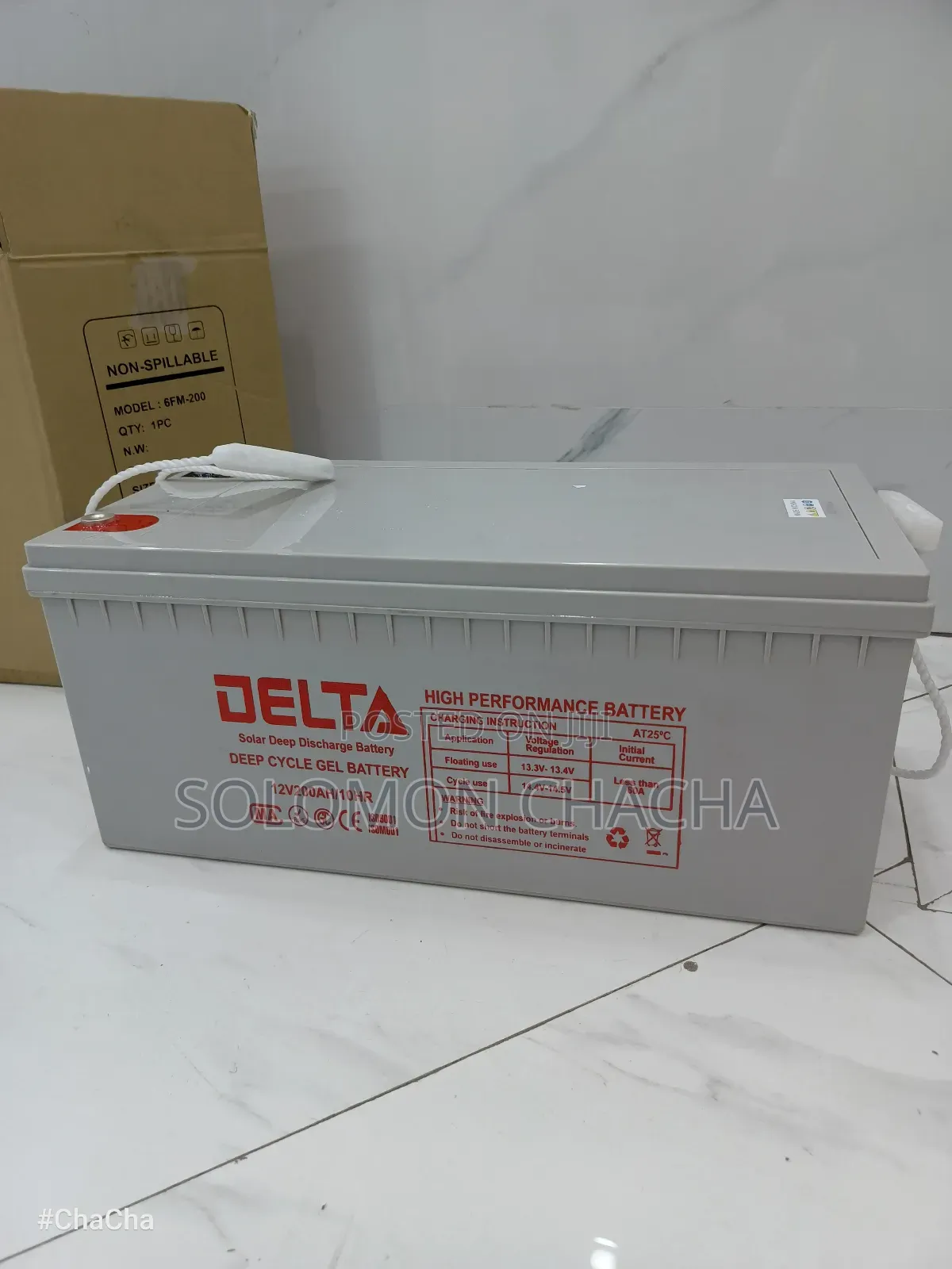 Delta Gel 200ah 12v 10hr Deep Cycle Battery Best Quality