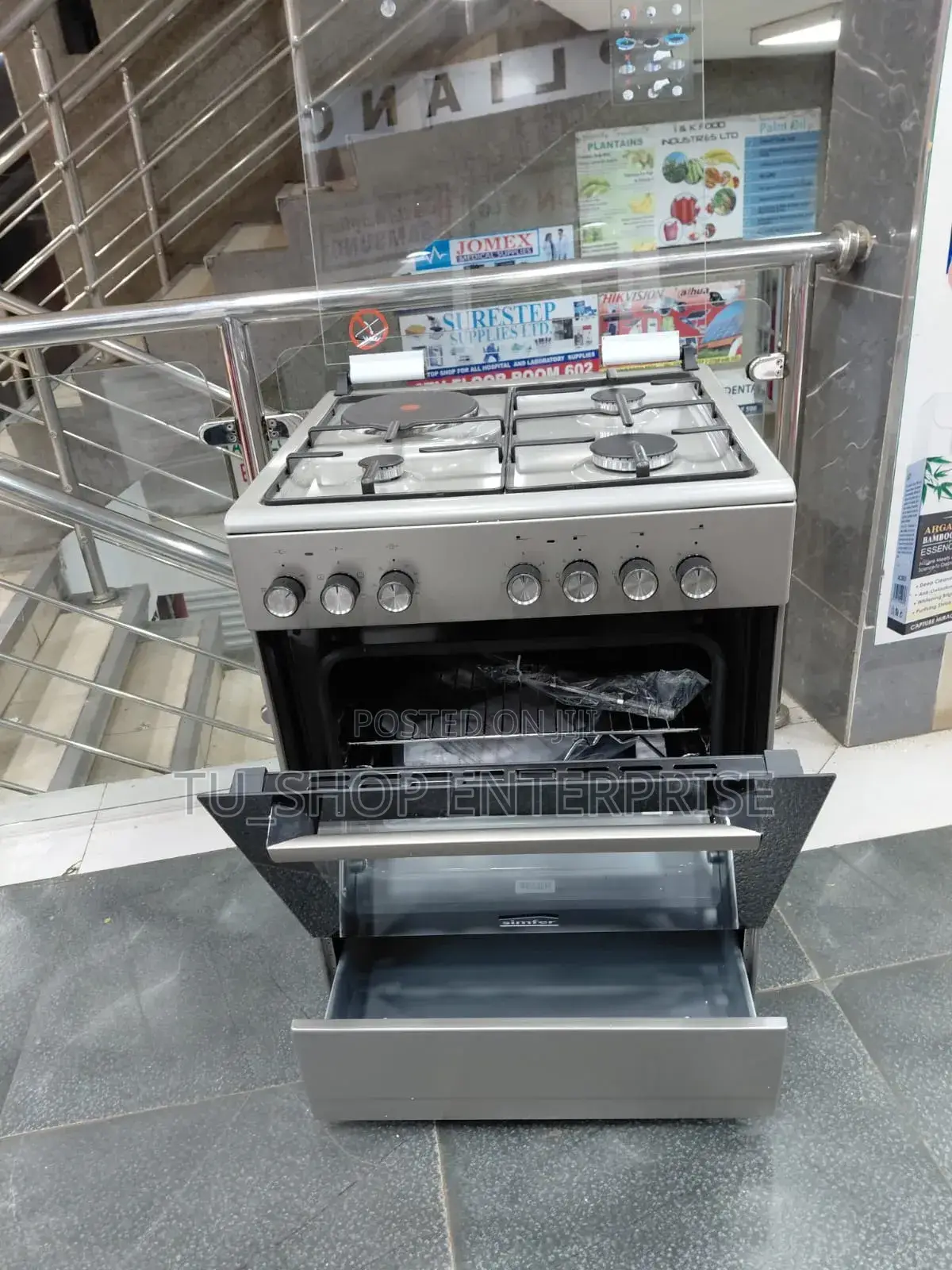 Cooker!! Simfer 3g + 1e Standing With Gas Sensor, Fan