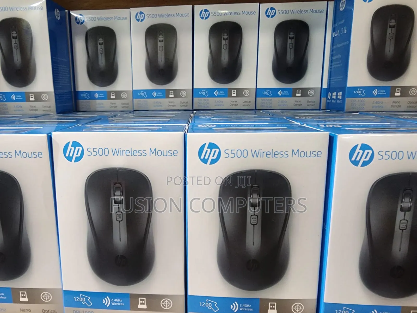 Hp S500 2.4ghz Wireless Optical Mouse Black