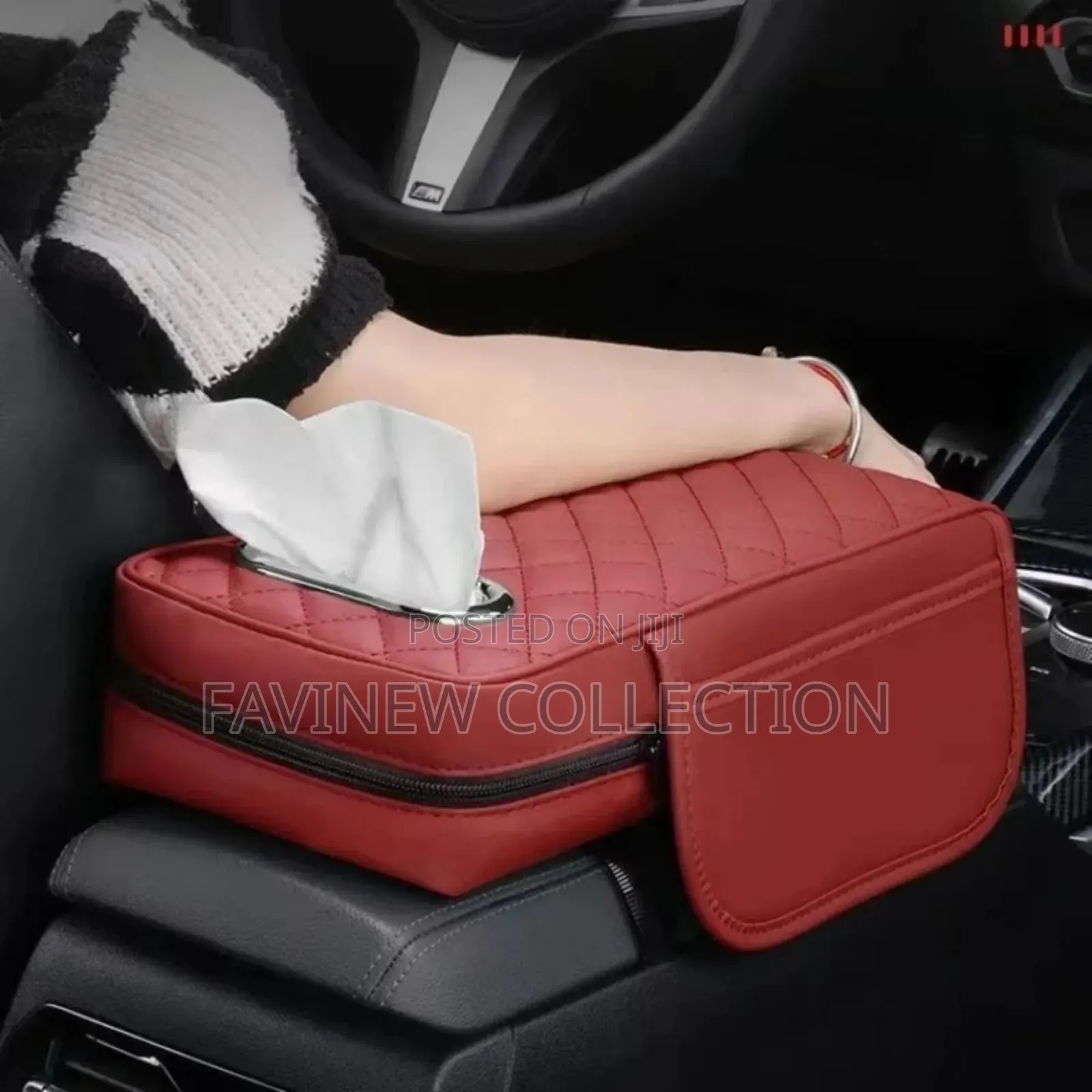 Car Armrest With Tissue Storage