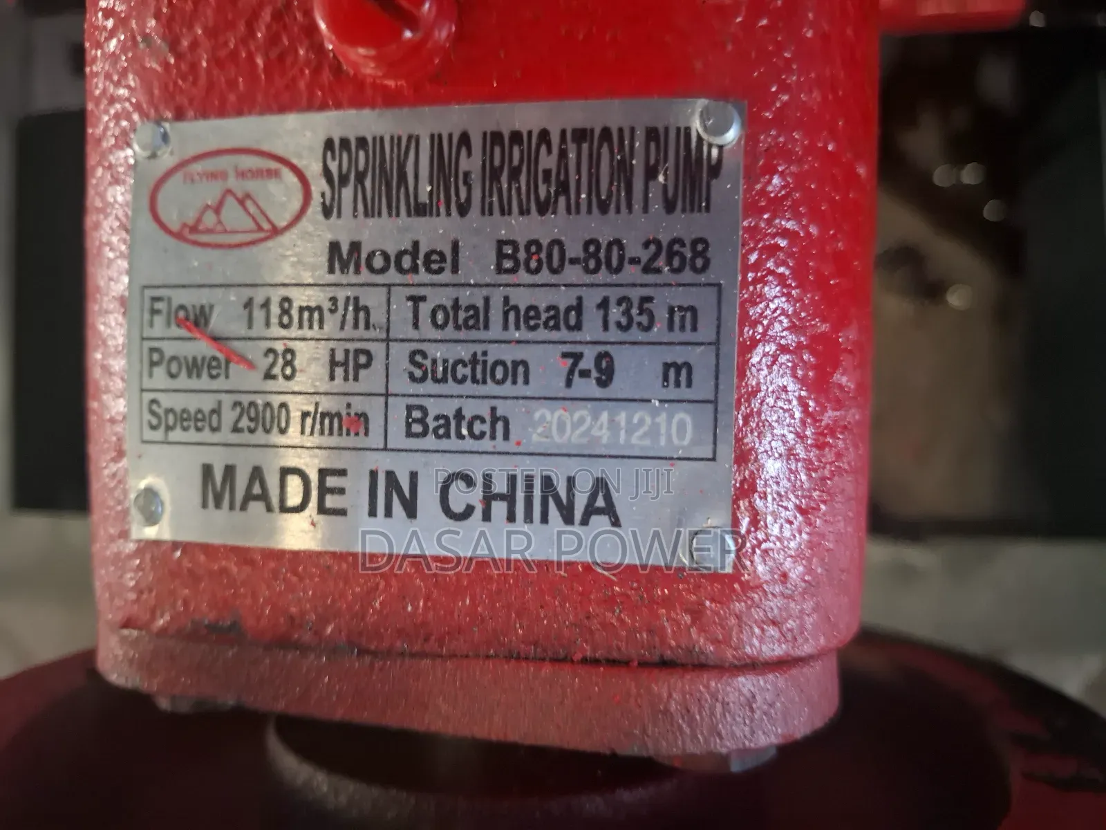 135m Head Water Cooled Pump