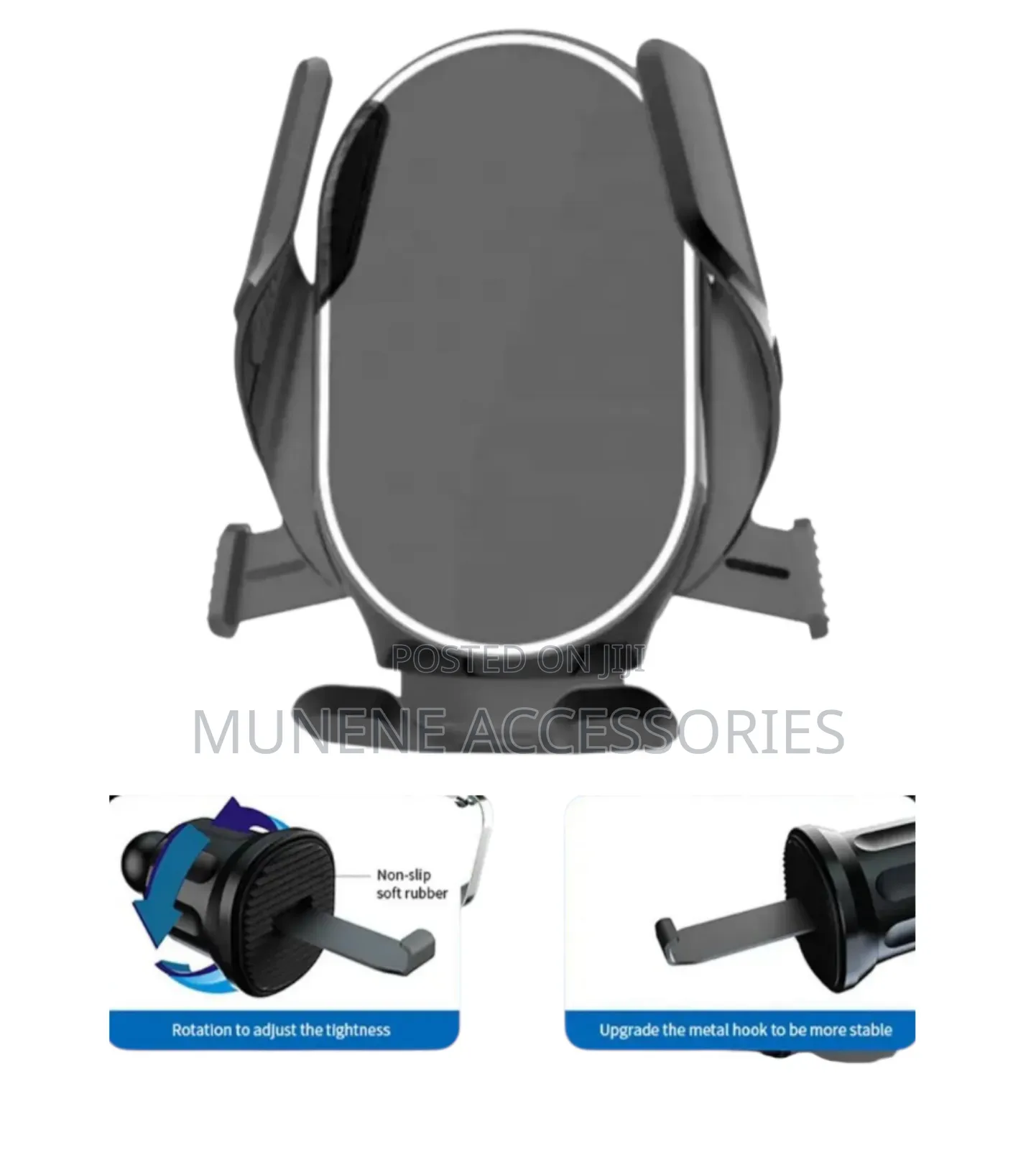 Car Air Vent Cell Phone Holder Mount With Antislip Catchers