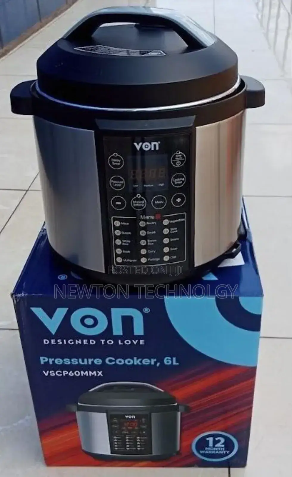 Von 6 Litres Pressure Cooker