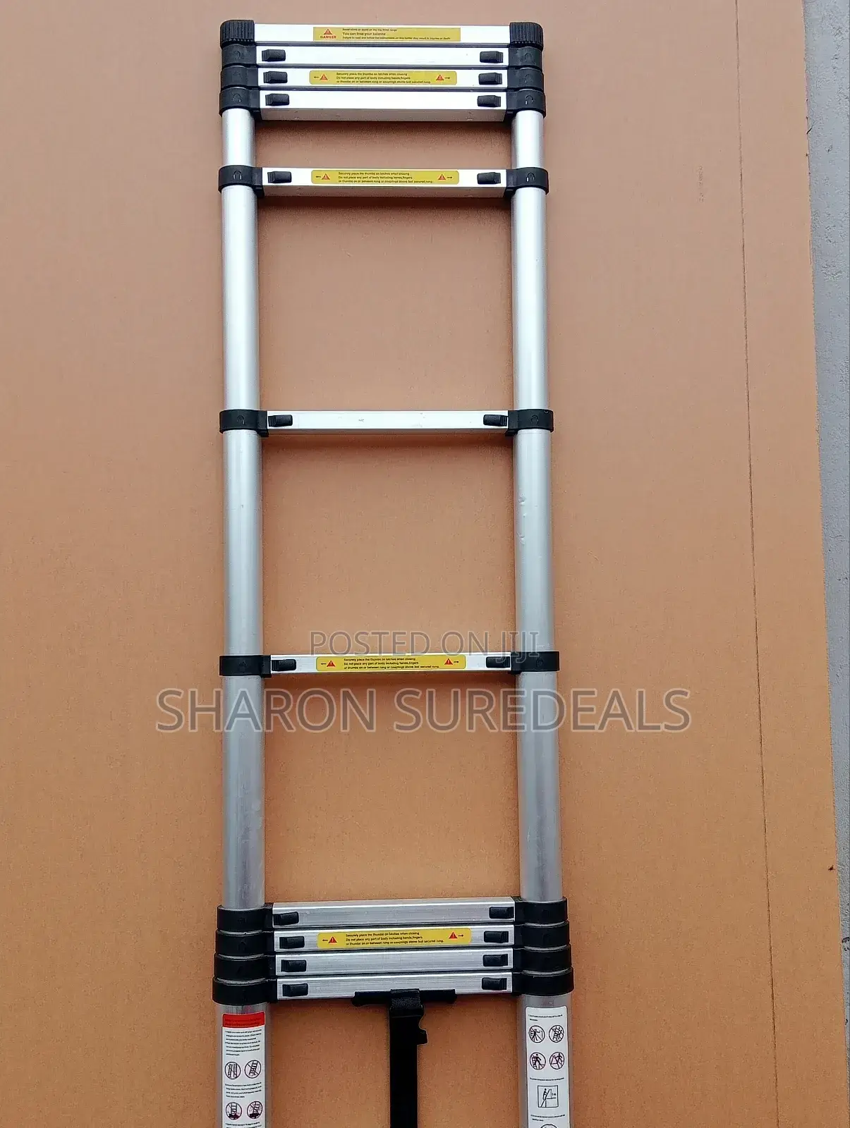 Aluminium Single Step/Telescopic Ladder 2.0m