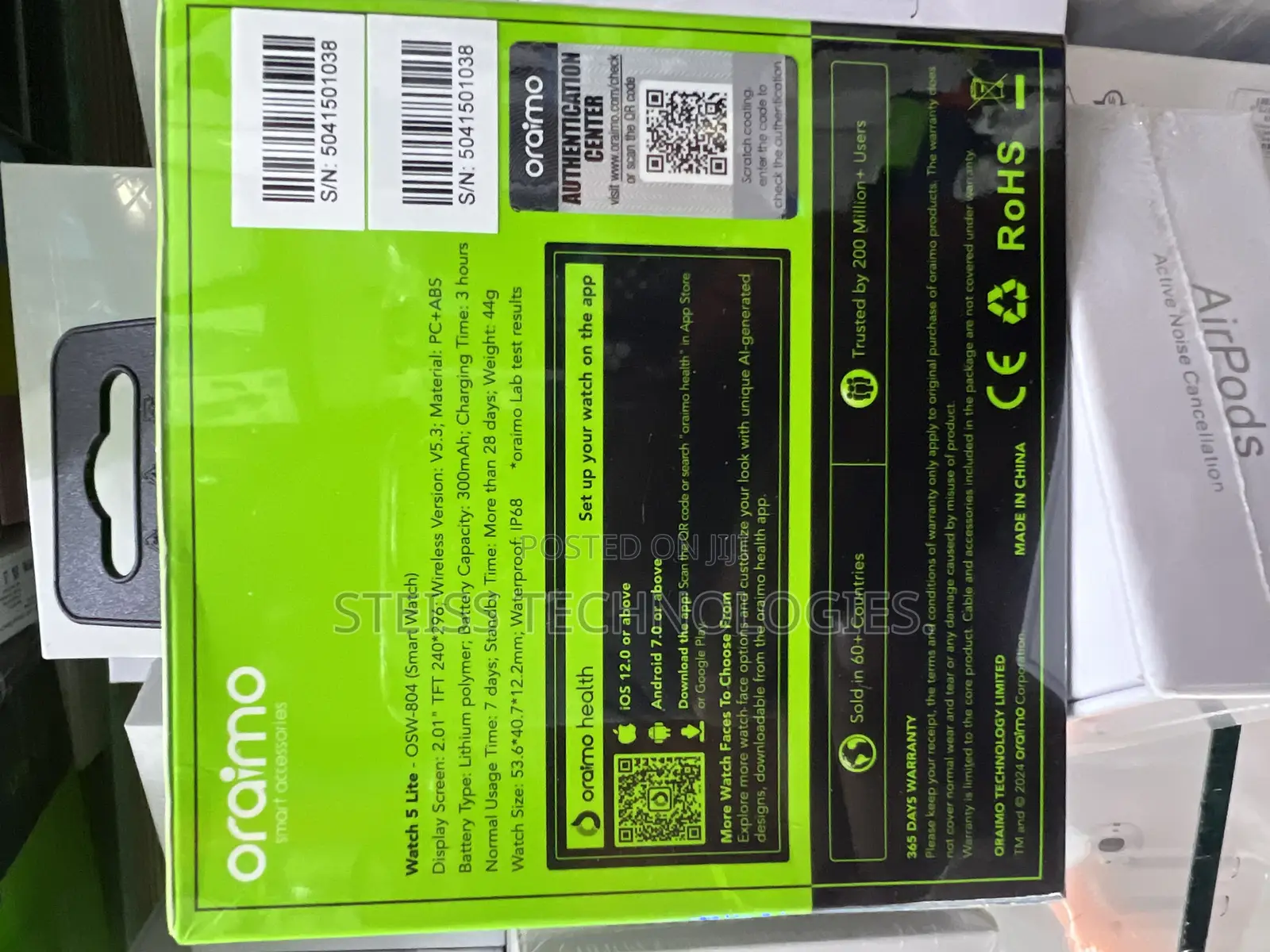 Pink Oraimo Watch 5lite