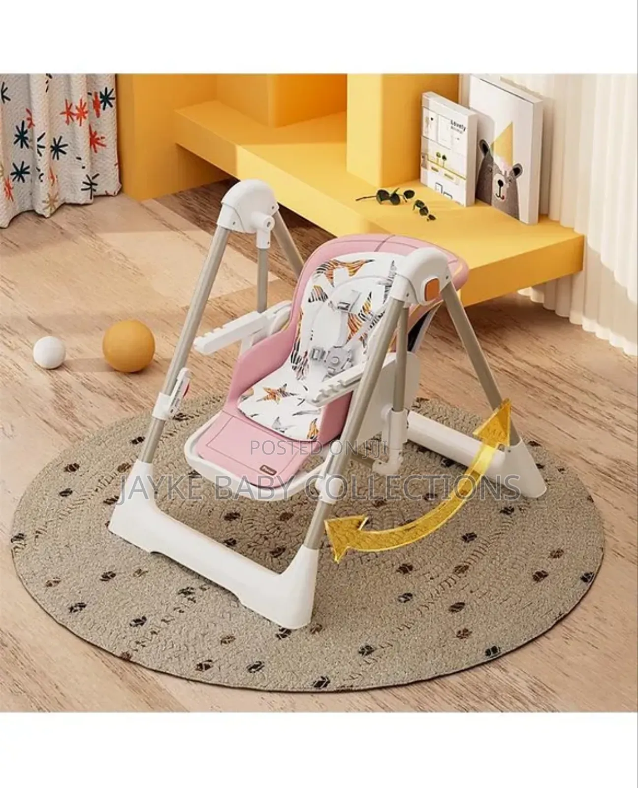 5-in-1 Baby Swing With High Chair
