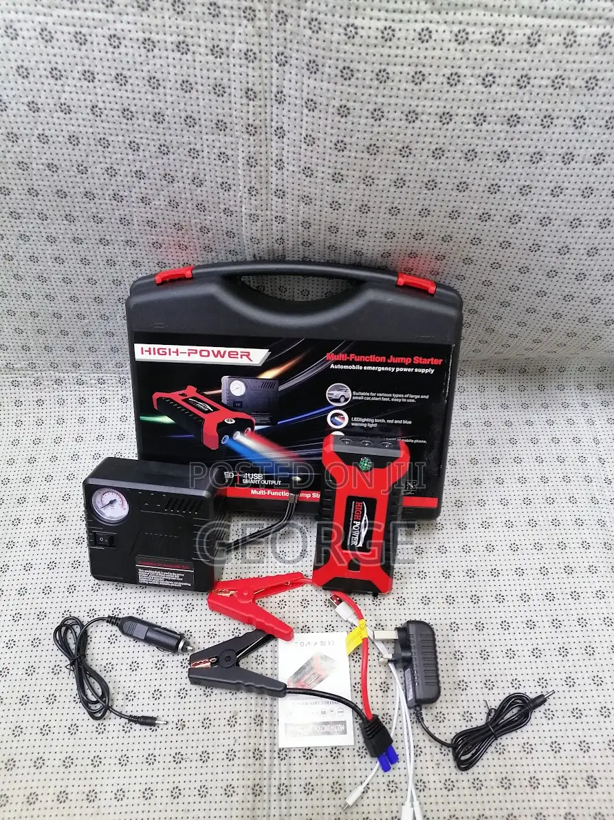 Affordable Car Jump Starter Kit With Power Bank and Inflator