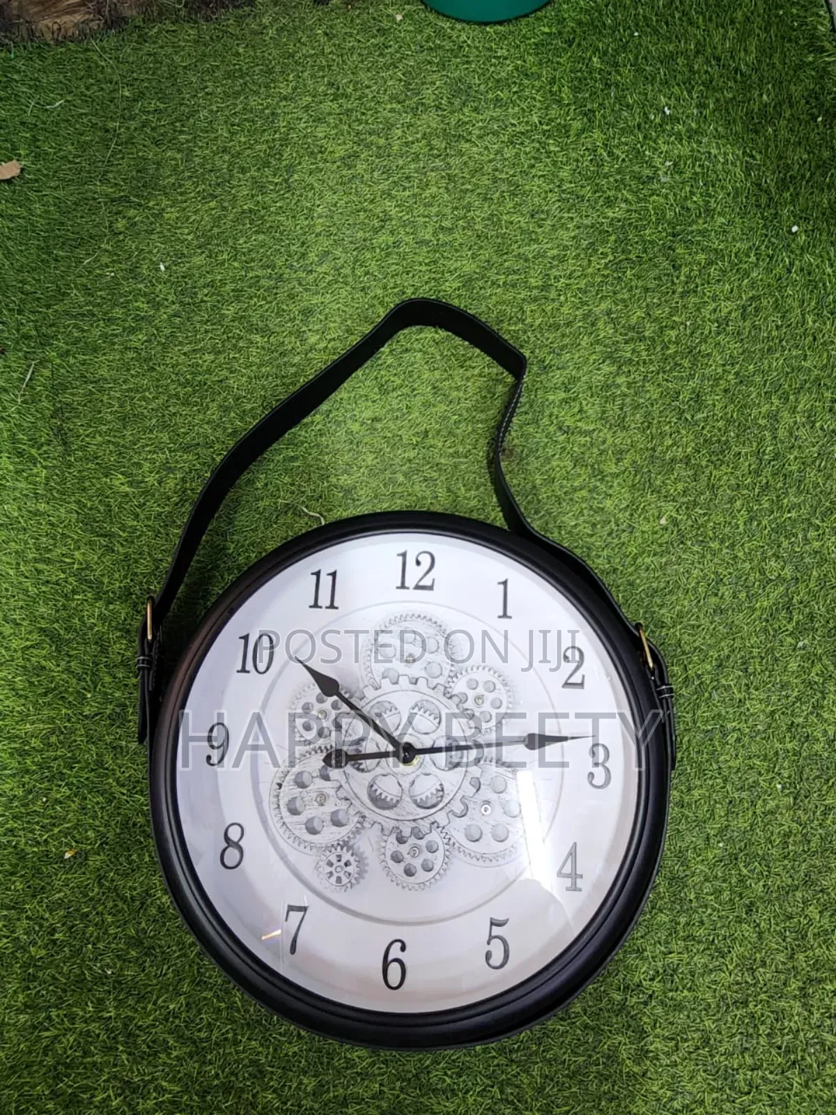 40cm Luxury Clock With Rotating Gears and Hanging Belt