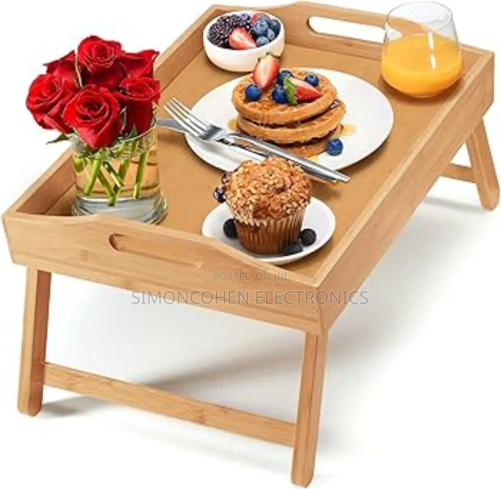 Multipurpose Foldable Bamboo Tray