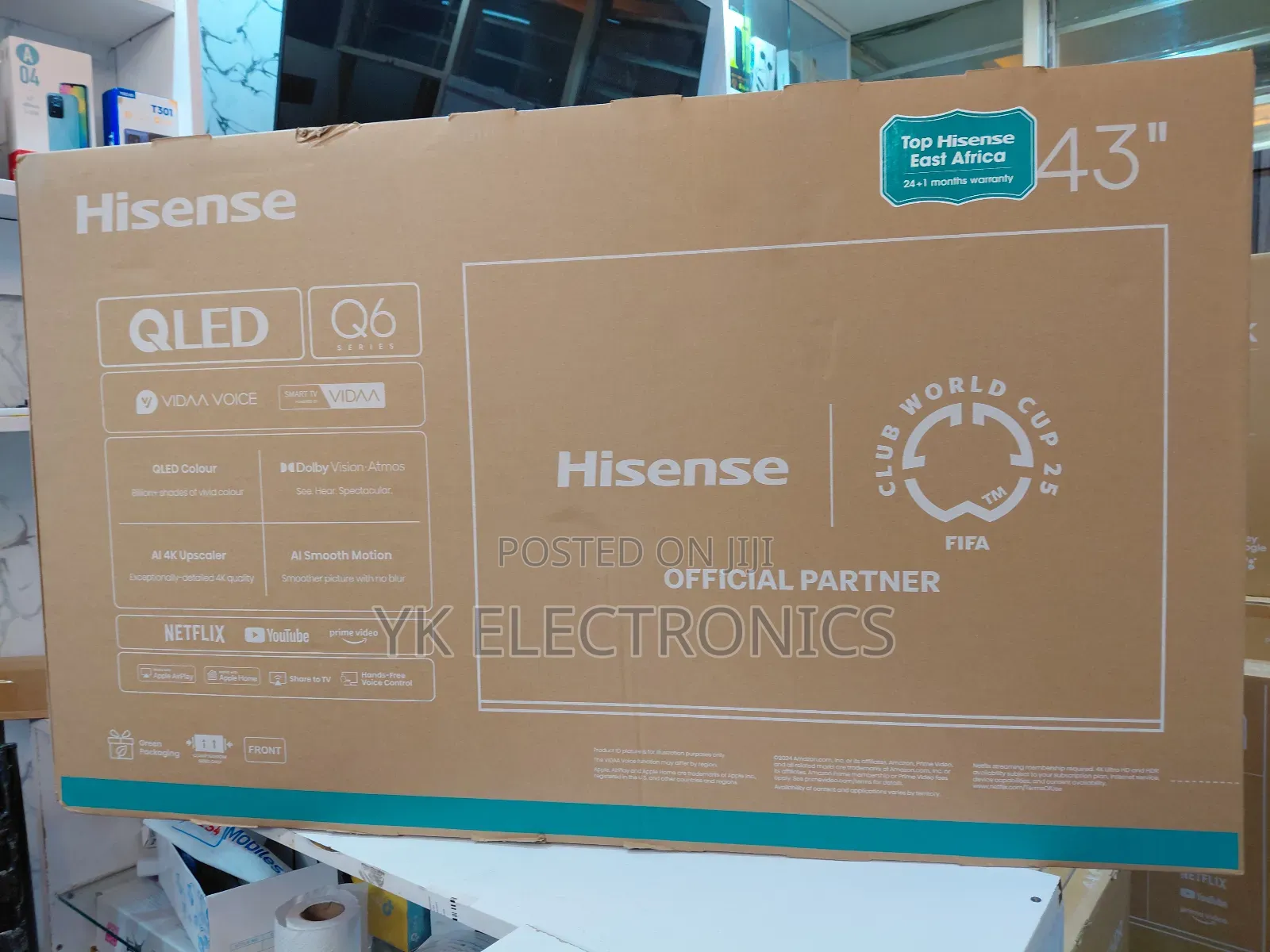 Hisense 43 Inch Smart Qled TV 43q6qken