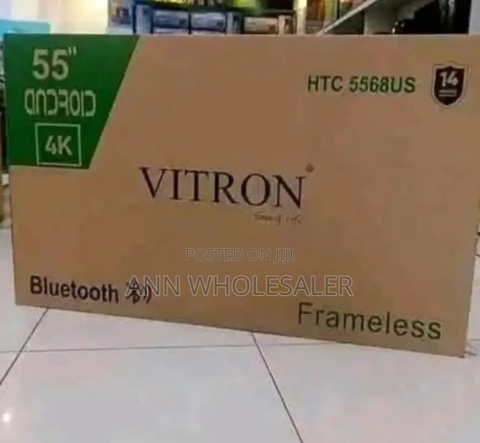 Flameless Vitron 55 Inch Smart Android Tv Youtube /Bluetooth