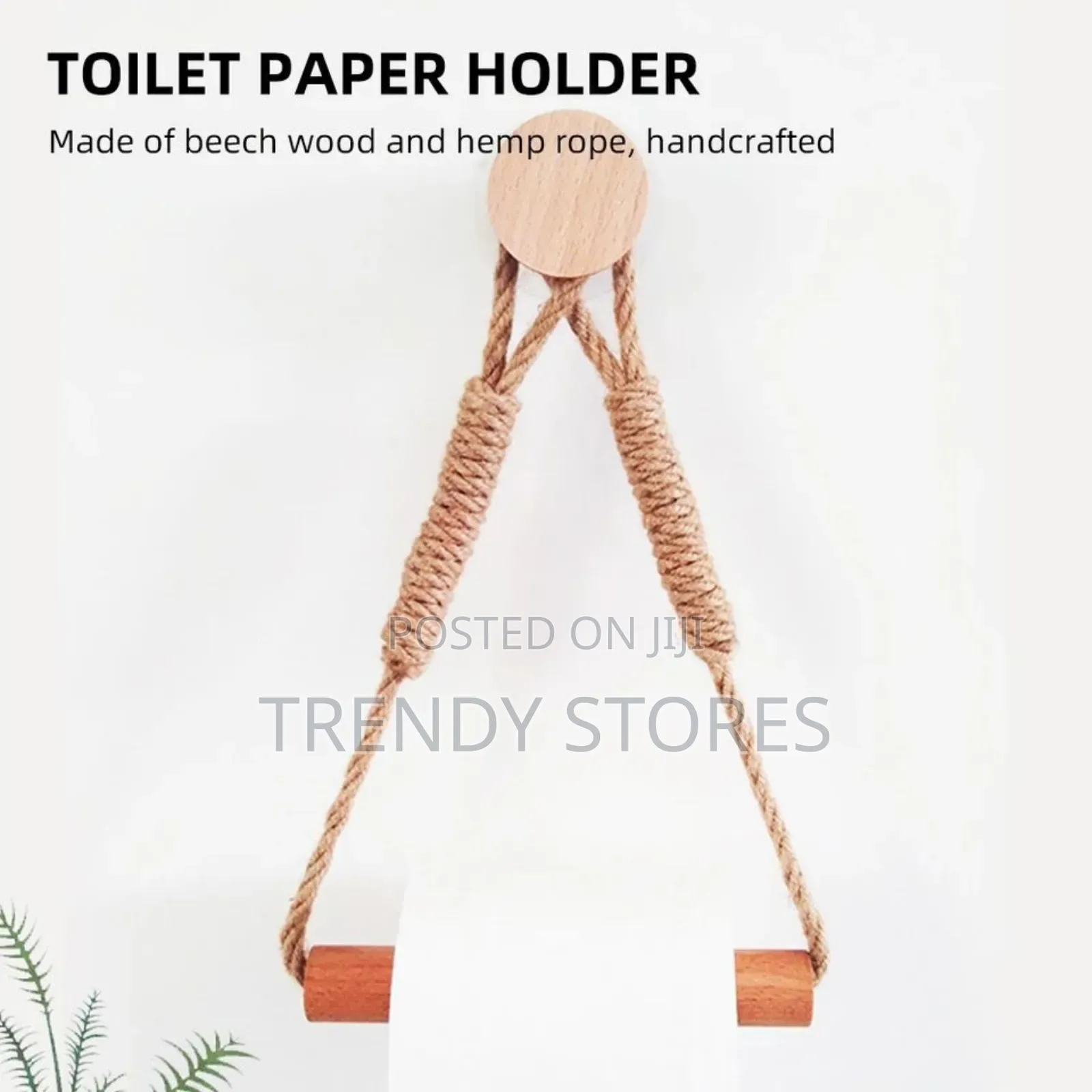 Bamboo Paper Towel Holder