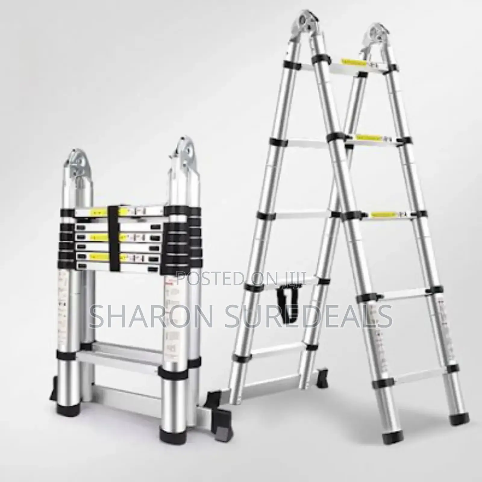 Durable Aluminium Ladder/ Telescopic Dual Ladder 1.9+1.9m