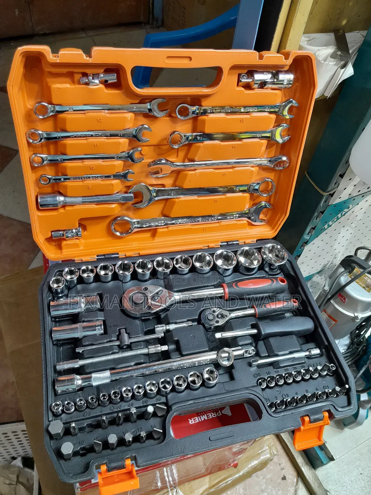 New Chrome Big Socket Wrench Spanners 82pcs Set