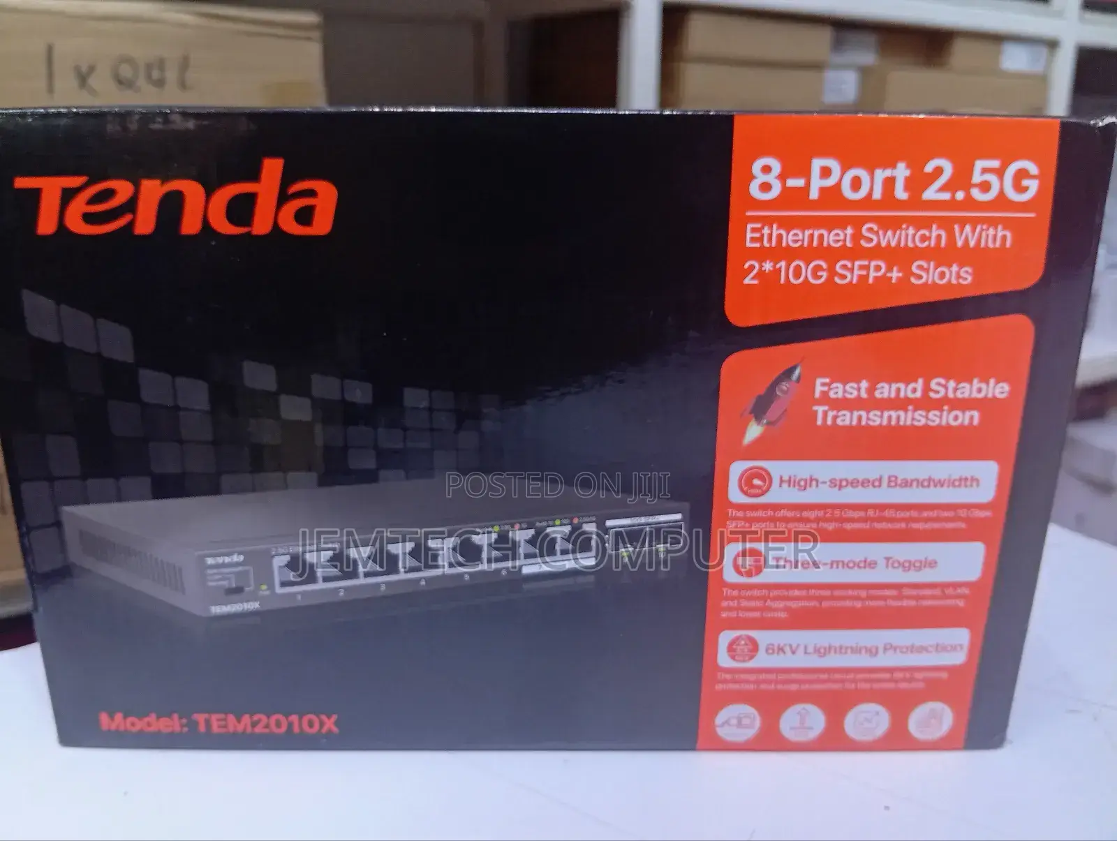 Tem2010x Tenda 8 Port 2.5g Ethernet Switch