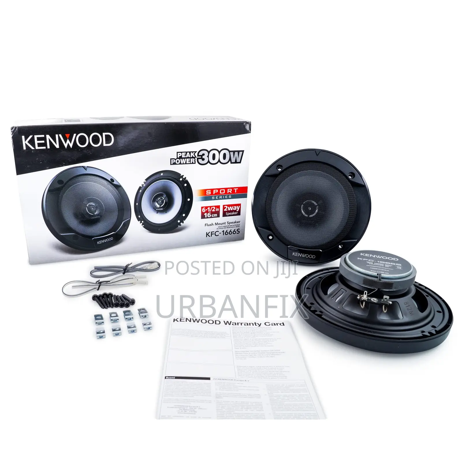 Kenwood 300watts Powerful 6.5 Inches Midrange Speakers- Pair