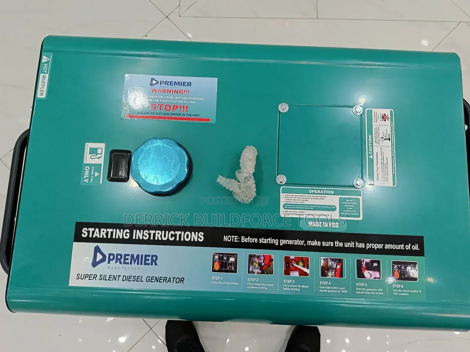 Premier 6.6kva Super Silent Generator/Diesel