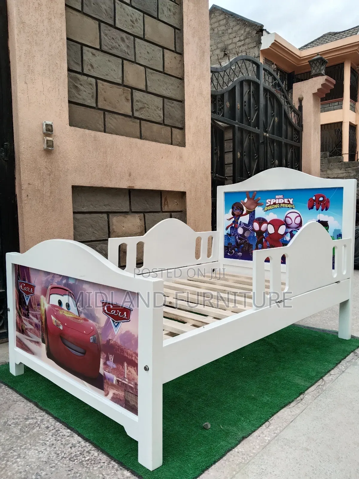 Children Bed With Cartoon Image