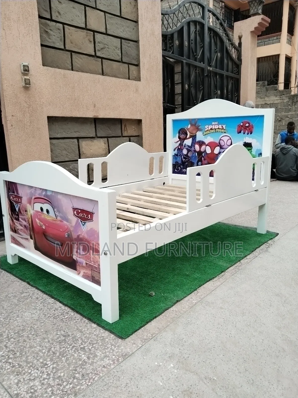 Children Bed With Cartoon Image
