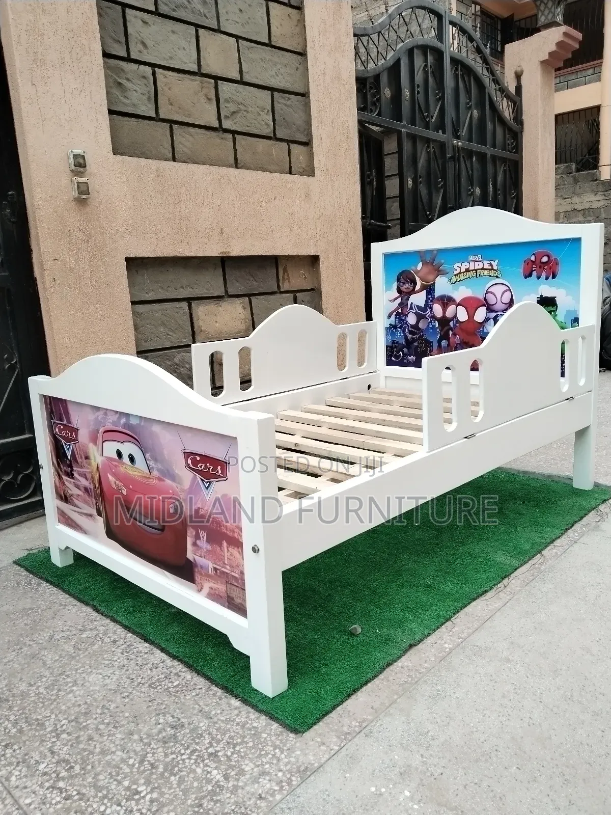 Children Bed With Cartoon Image