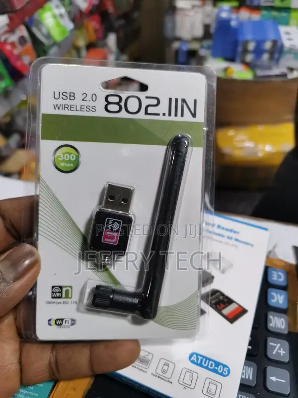 300 MBPS Wireless Usb Wifi Network Adapter Lan Card W/Anten