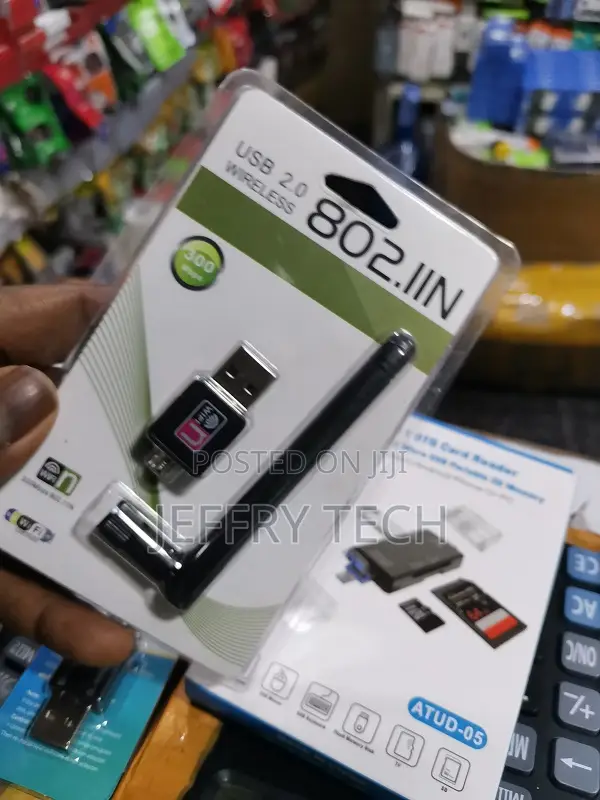 300 MBPS Wireless Usb Wifi Network Adapter Lan Card W/Anten