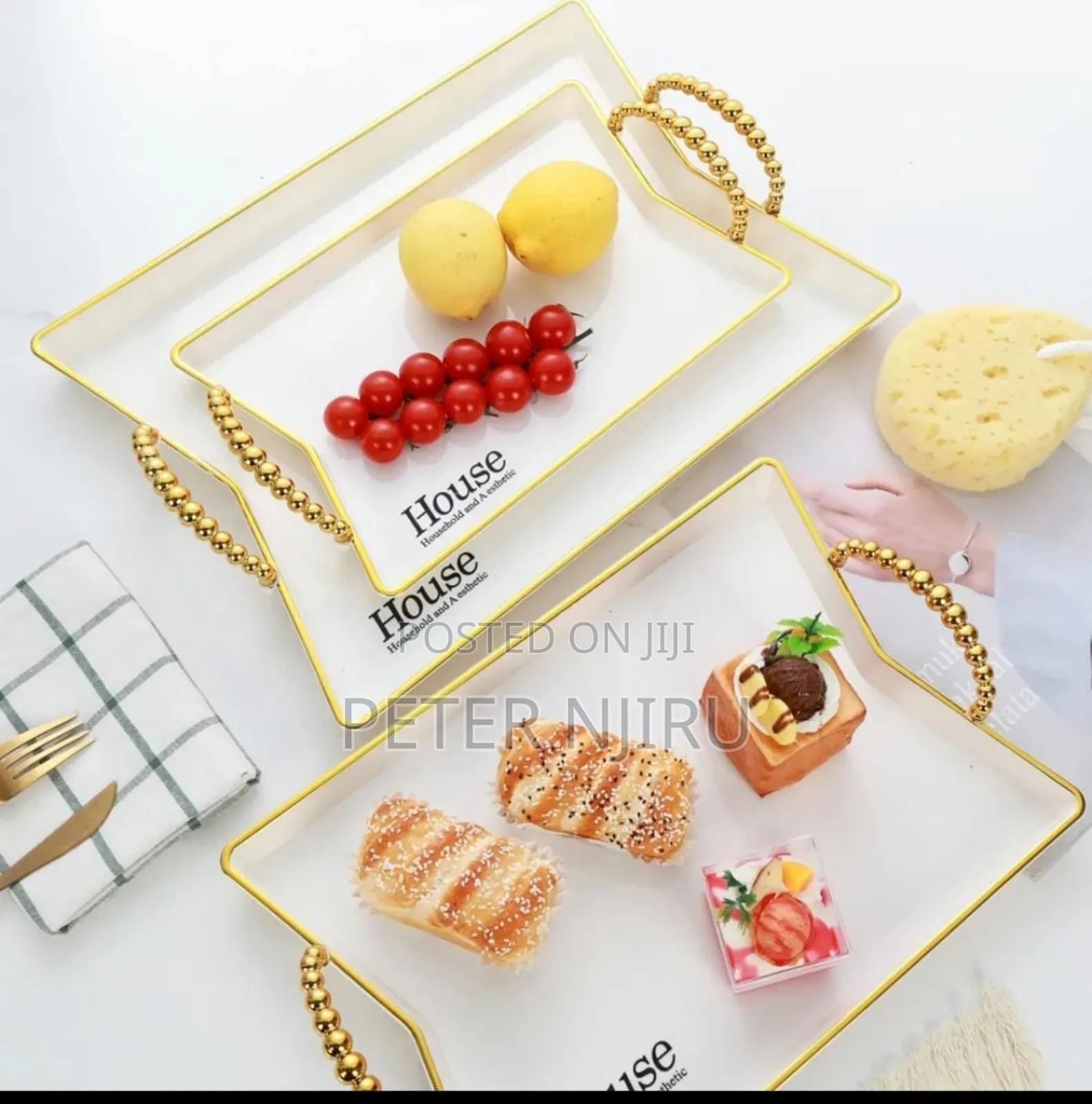 3 PCS Tray House Acrylic