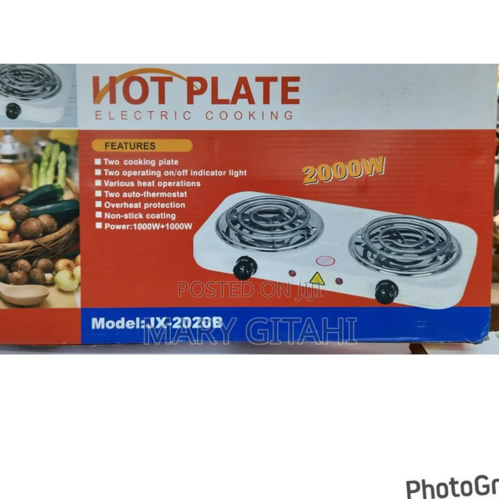 Double Coil Electric Hotplate
