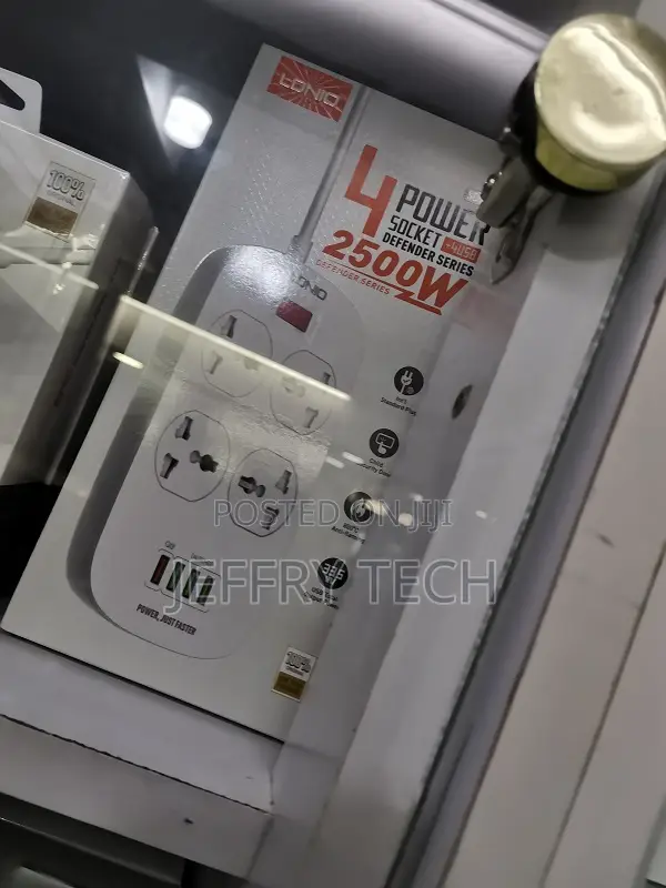 4 Sockets Power Extension 2m With 4 Usb Ports by Ldnio -