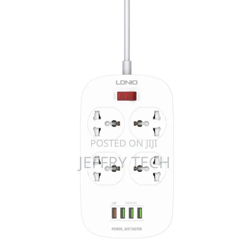 4 Sockets Power Extension 2m With 4 Usb Ports by Ldnio -
