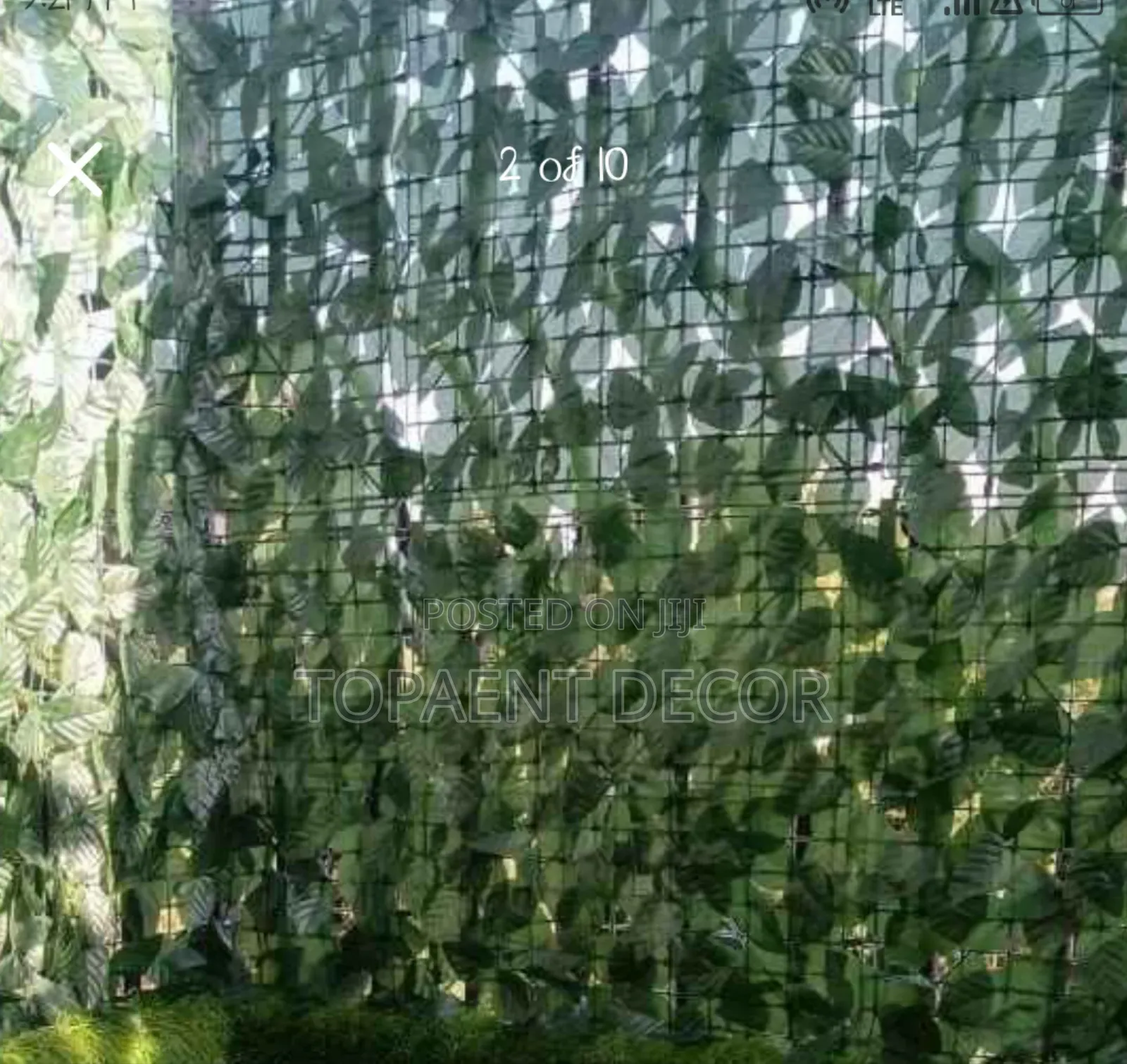 Artificial Green Leaves Balcony Privacy Fence