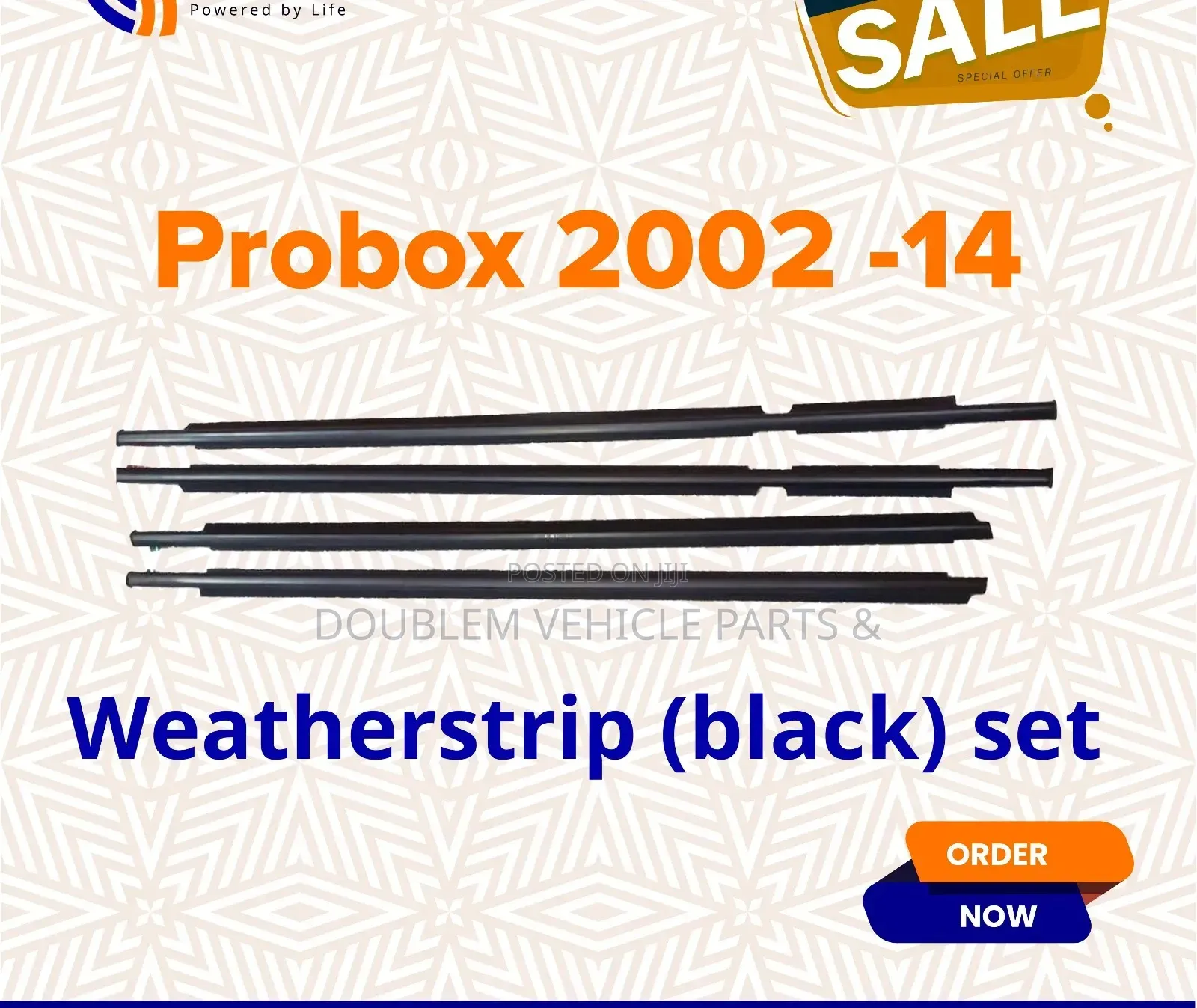 Weather Strip Toyota Probox  Dx 2002-2014 Old/New Model