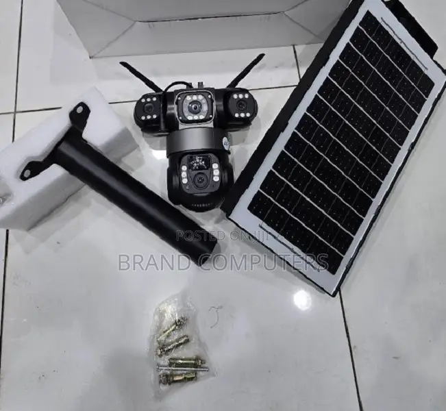 180w Solar Floodlight 4g Triple Lens PTZ Camera-3 Lenses