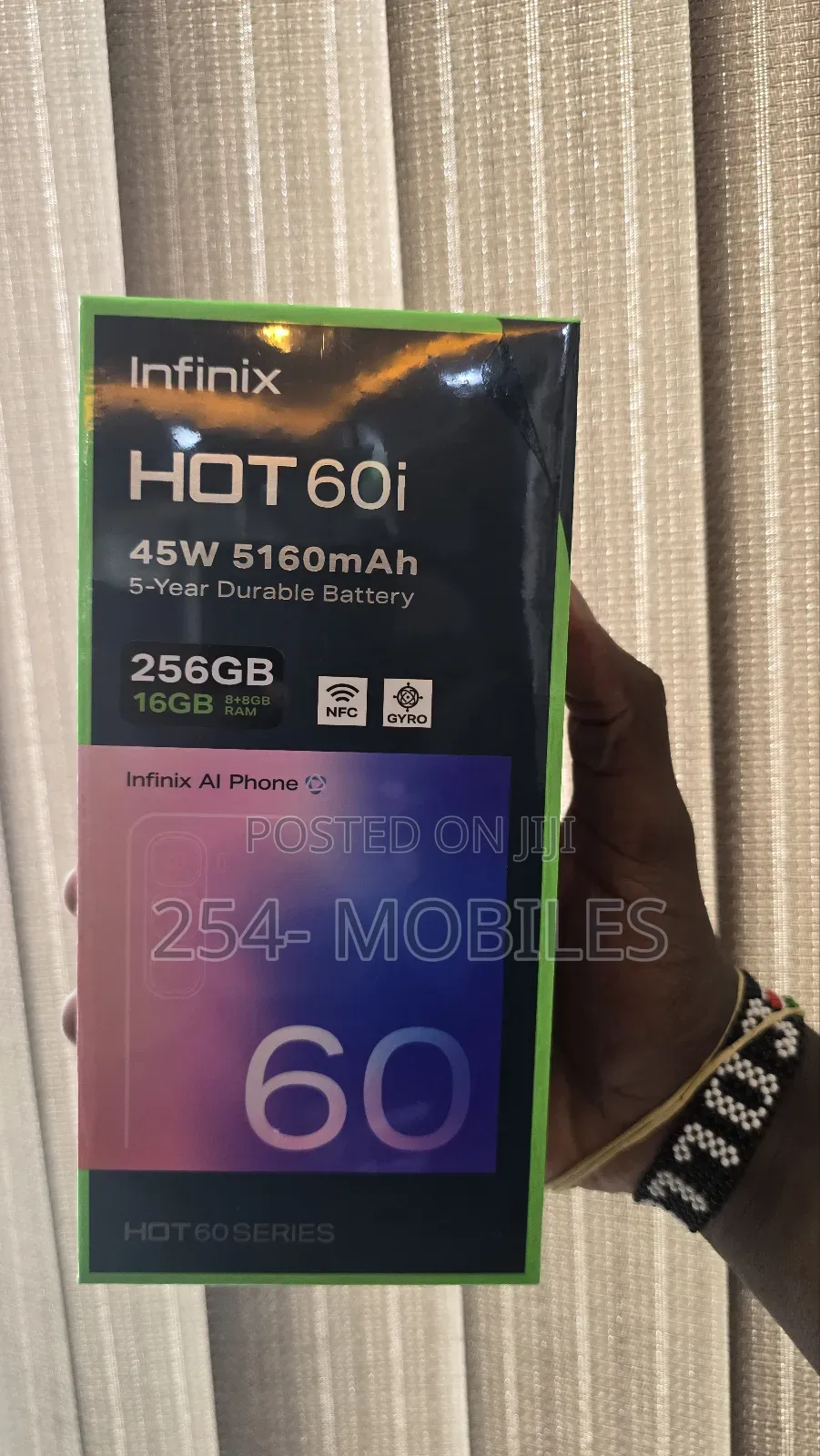 New Infinix Hot 60i 256 GB Black
