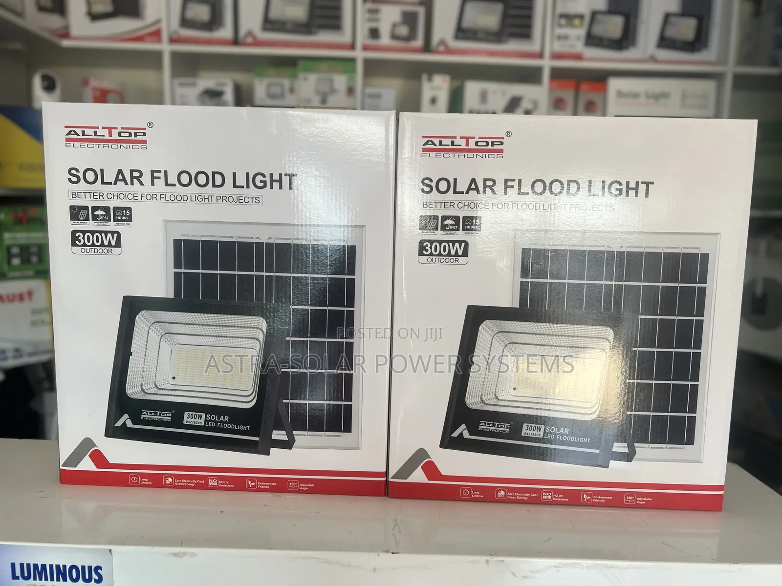 Alltop 300w Solar Floodlight ( White + Warm + Warm White)