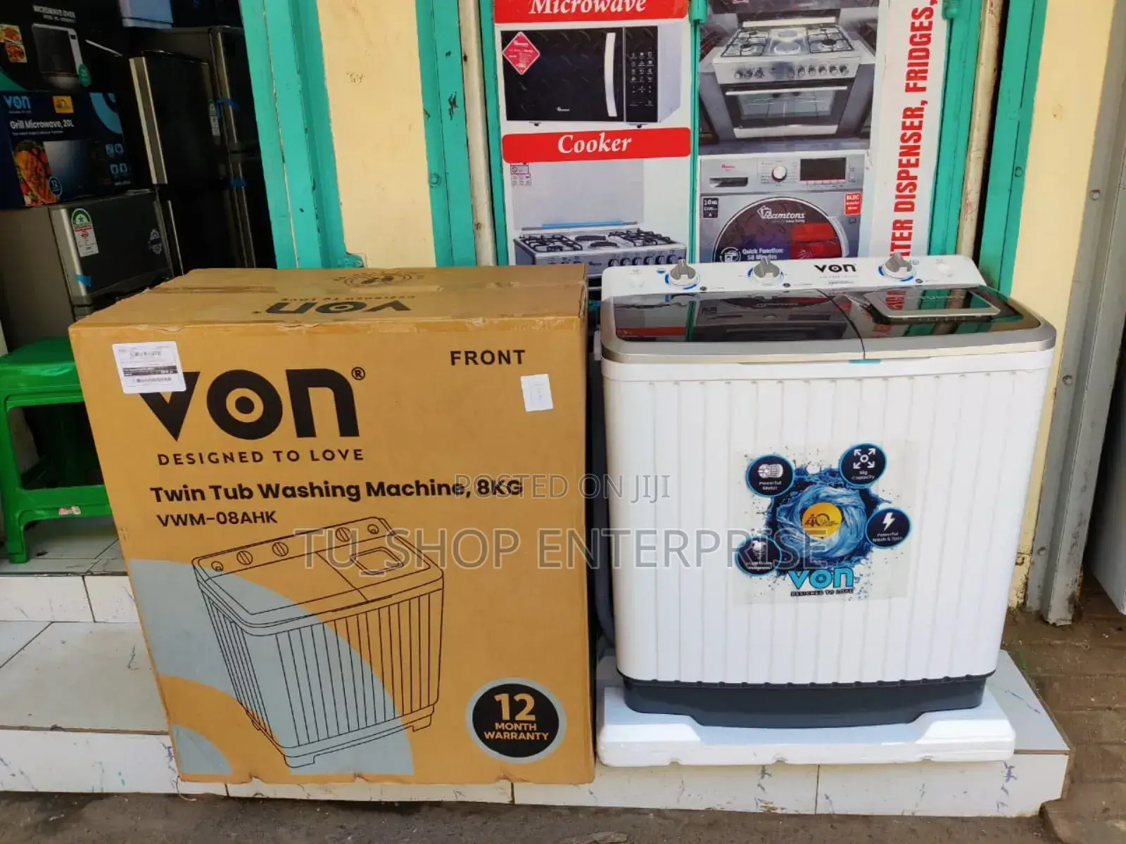 Von 13kg Twin Tub Washing Machine