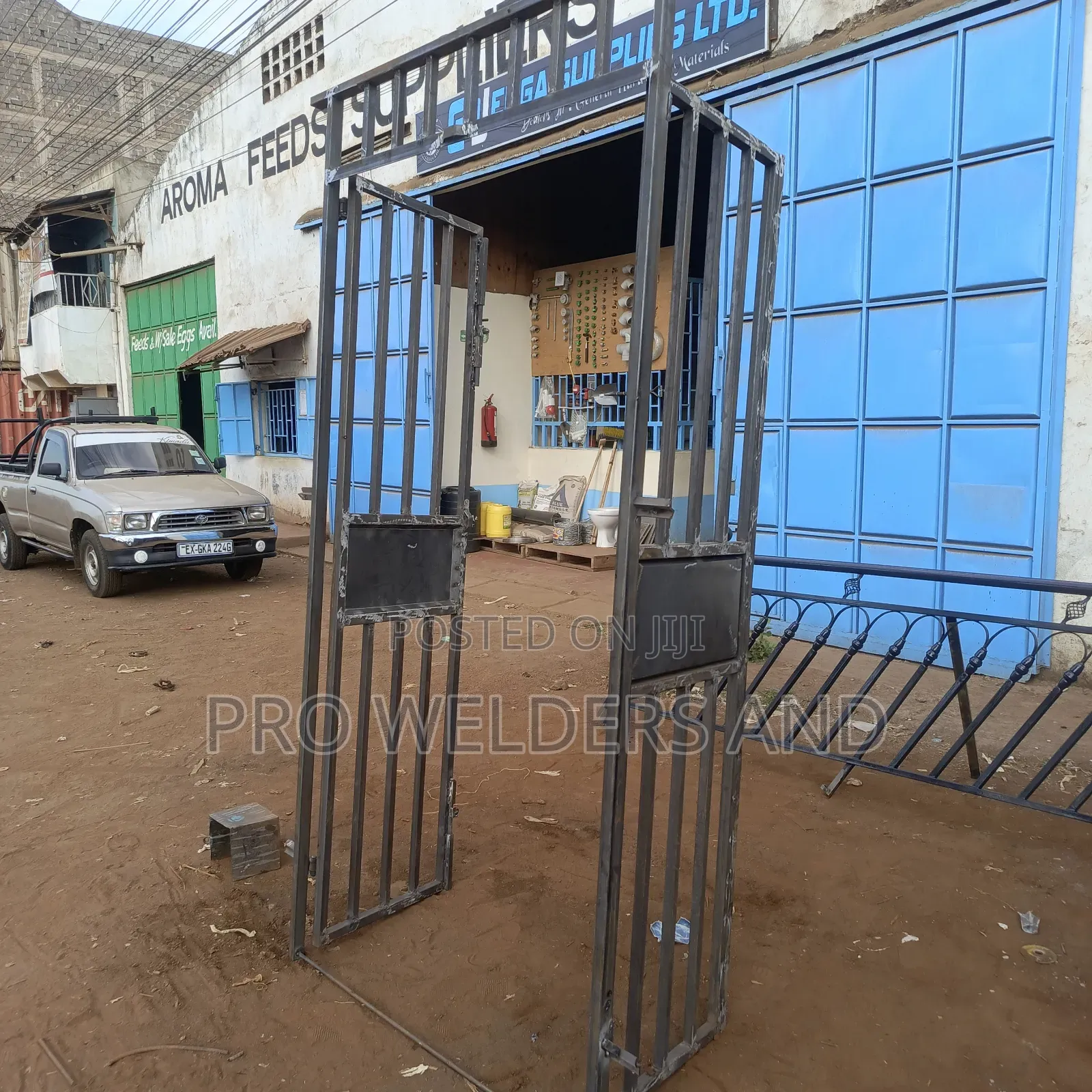 "Heavy-Duty Steel Grill Door – Maximum Security Style!"