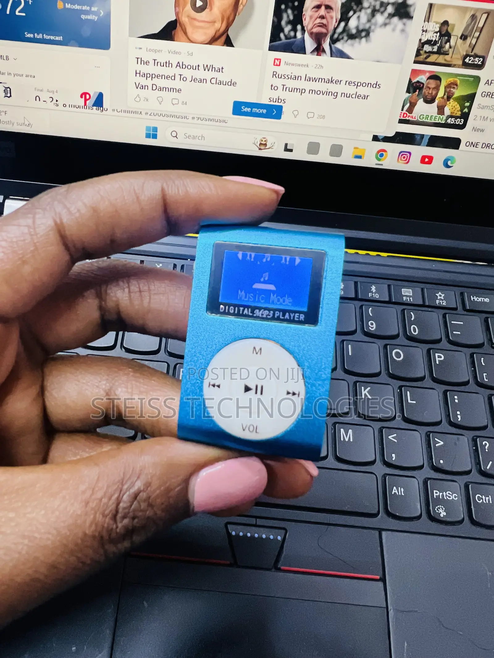 Portable Mp3 Player Blue
