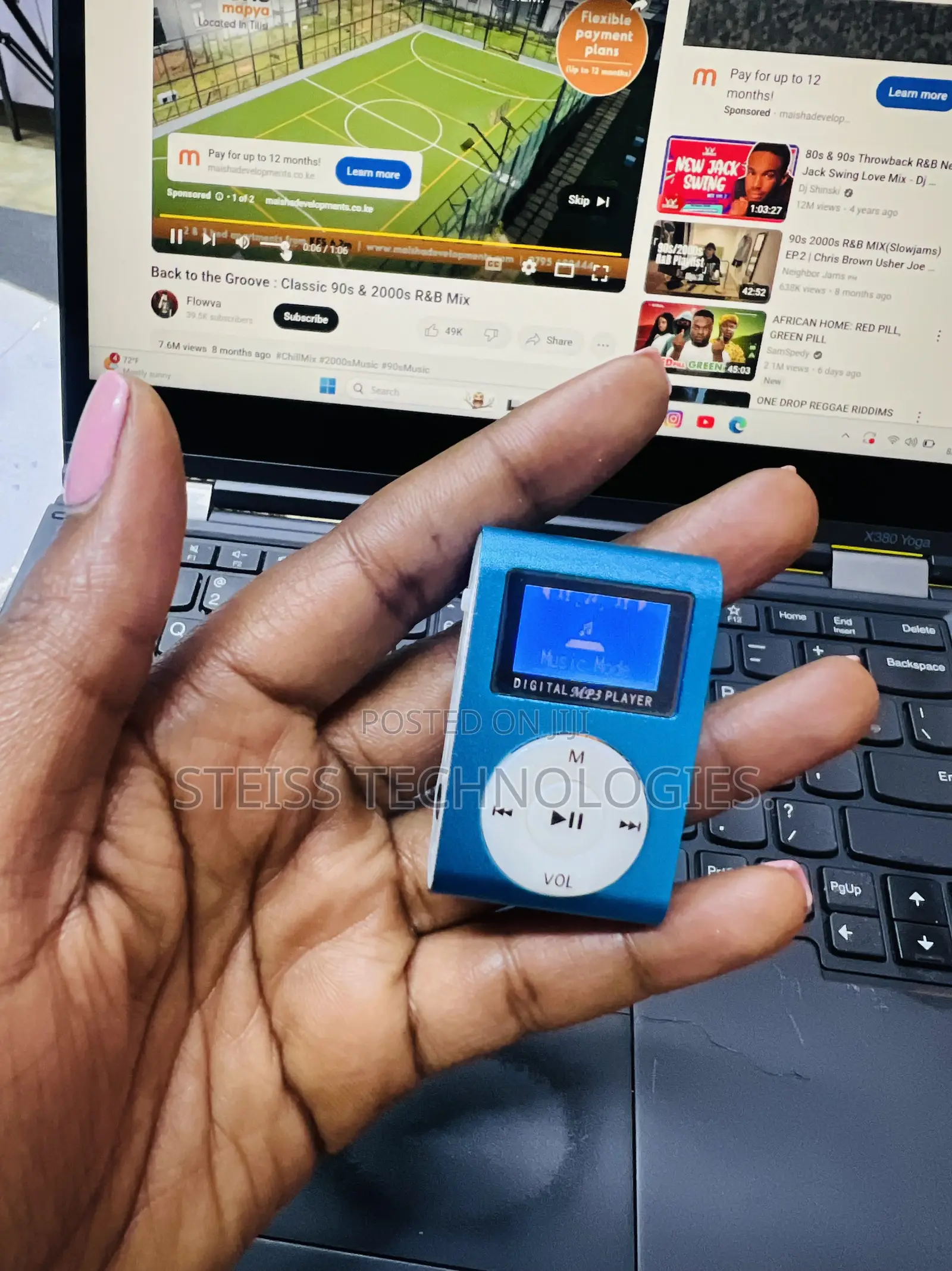 Portable Mp3 Player Blue