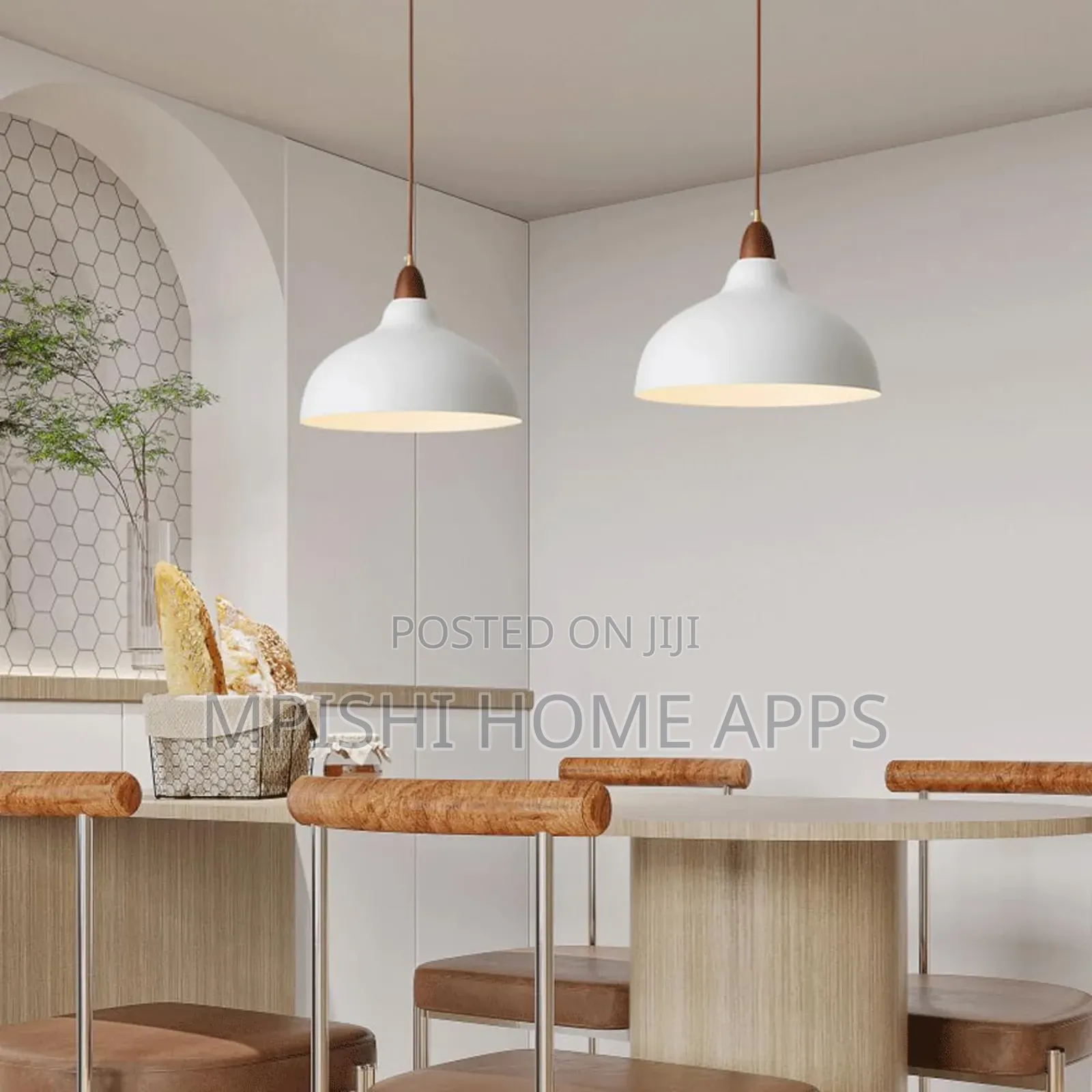 Minimalist Style Pendant Light - White