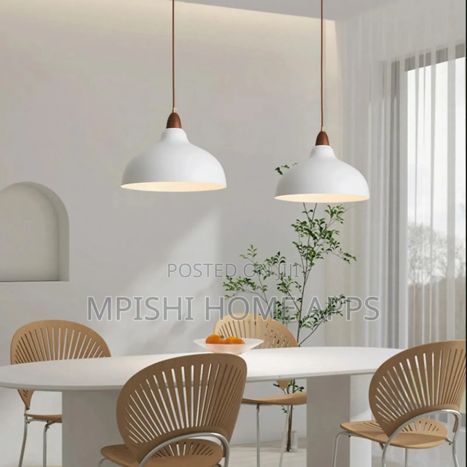 Minimalist Style Pendant Light - White