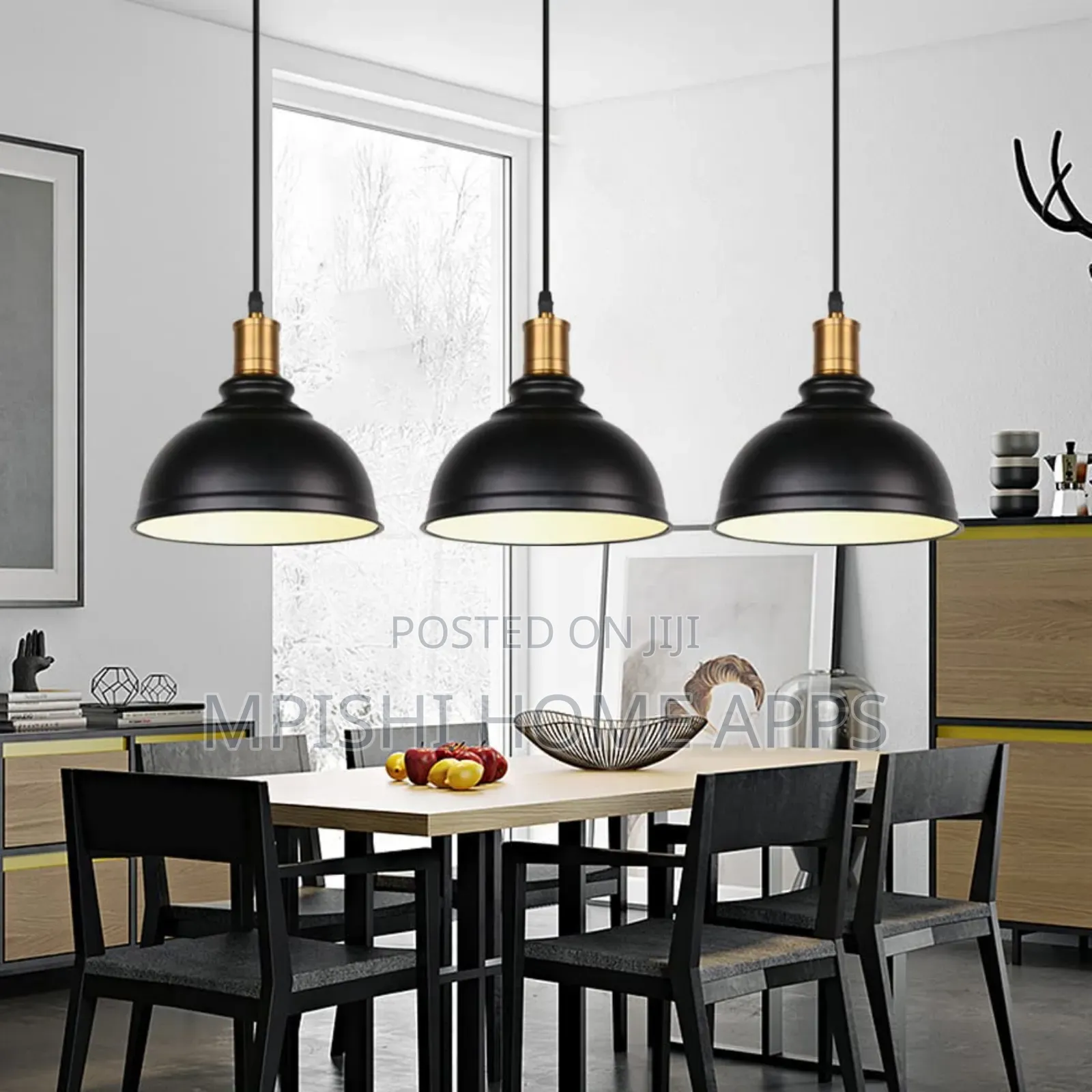 Black Pendant Light